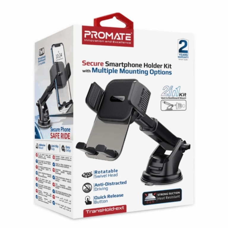 Promate TransHold-EXT Car Phone Holder with Suction