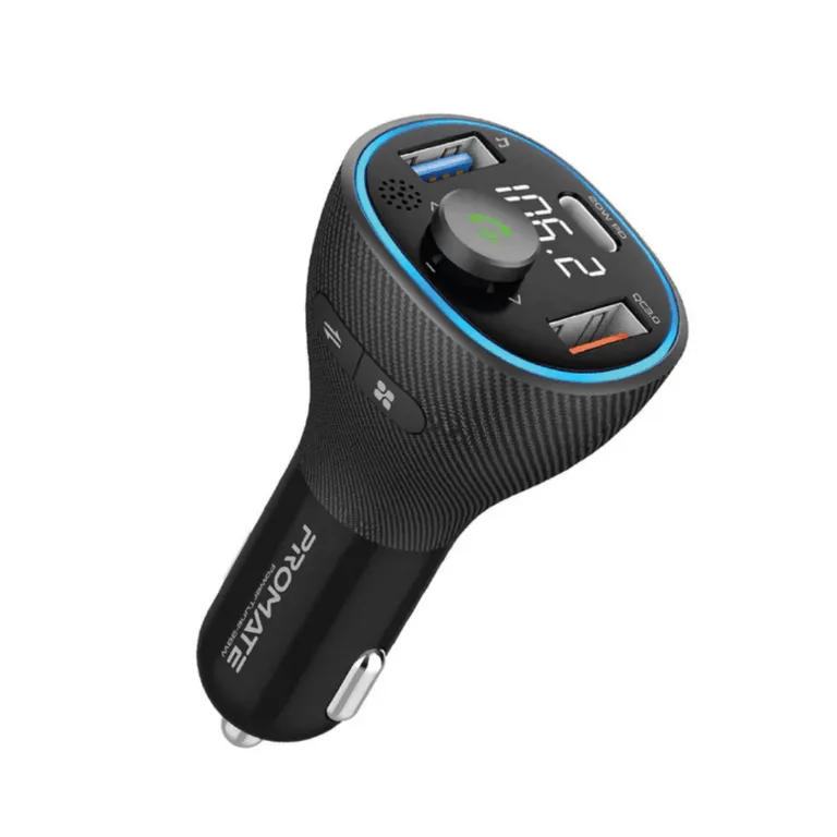 Promate PowerTune-38W, Universal Wireless Hands-free Kit with FM Transmitter