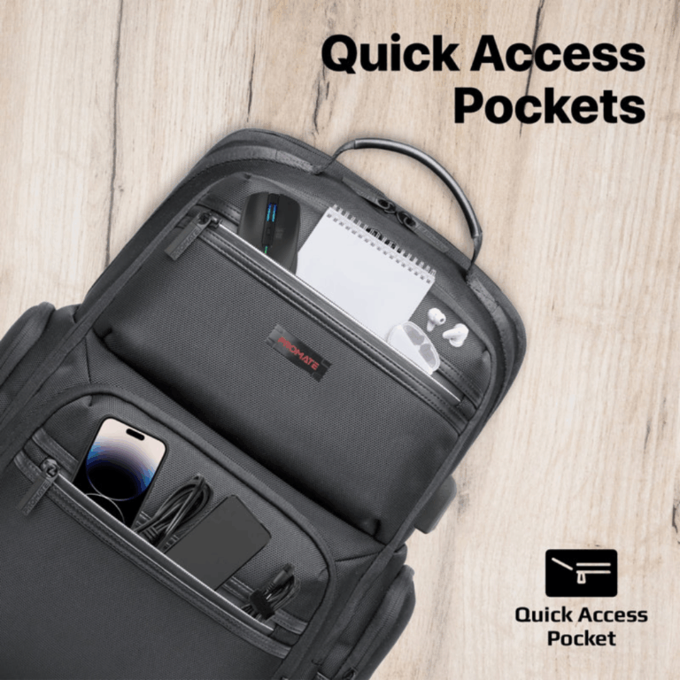 Promate 15.6″ Heavy Duty Lightweight Laptop Backpack