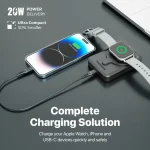 Promate PowerMag-Duo10000mAh MagSafe Wireless Charging Power Bank