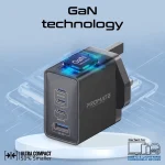 Promate GaNPort4-67PD Super-Speed 67W USB-C GaNFast Charger
