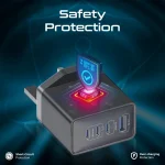 Promate GaNPort4-67PD Super-Speed 67W USB-C GaNFast Charger