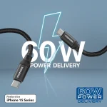 Promate Springy 60W Self-Organizing Magnetic USB-C Cable