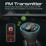 Promate PowerTune-38W, Universal Wireless Hands-free Kit with FM Transmitter