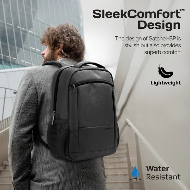 Promate Satchel-BP SleekComfort 15.6" Laptop Backpack