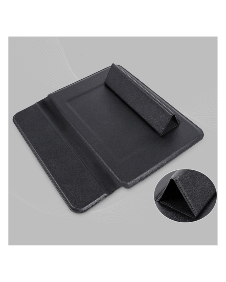 2 in 1 PU Leather Laptop Sleeve with Stand