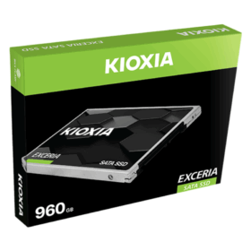 Kioxia Exceria 960GB 2.5 Inch SATA SSD (6Gb/s), up to 555MB/s Read, 540MB/s Write