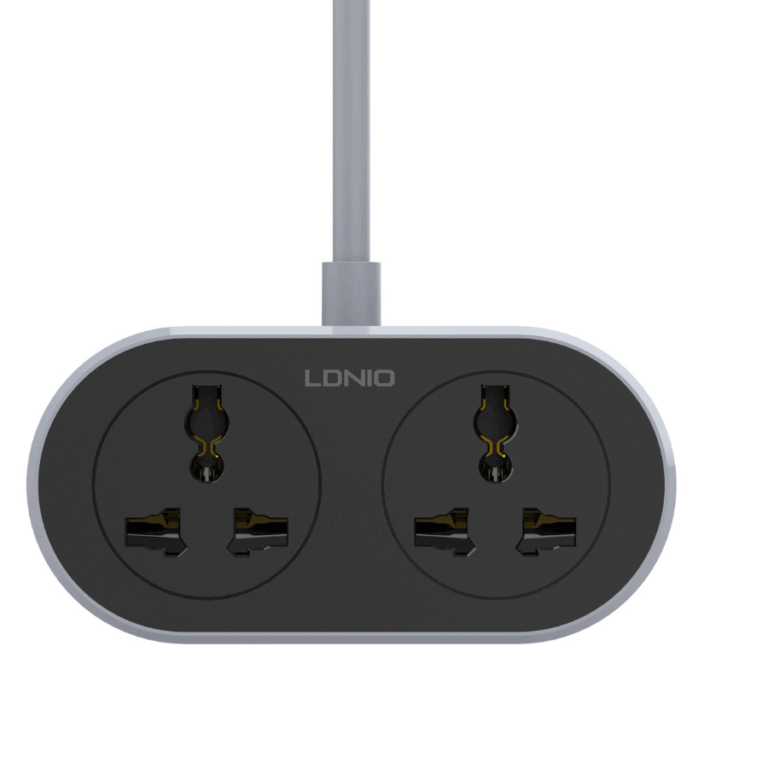 LDNIO 2 AC Outlet Universal Extension Power Socket SC2018