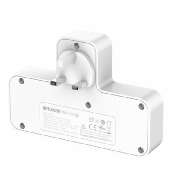 LDNIO SC2311 3-Port USB Charger Extension 2 Sockets Power Strip 20W