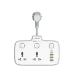 LDNIO SC2413 2 Universal Outlets Wall Power Socket 2500W With 1PD
