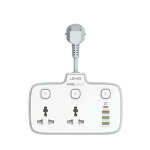 LDNIO SC2413 2 Universal Outlets Wall Power Socket 2500W With 1PD