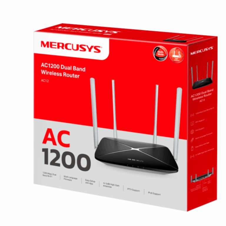 Mercusys AC1200 High-Speed AC1200 Dual Band Wi-Fi Router