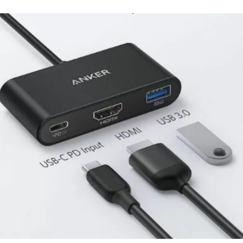 Anker Powerexpand 3-in-1 USB-C PD Hub Gray