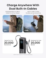 Anker Laptop Power Bank (25K, 165W, Built-In and Retractable Cables)