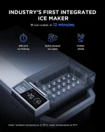 EcoFlow GLACIER 38L Portable Refrigerator with Ice Maker (ZYDBX100-UK)