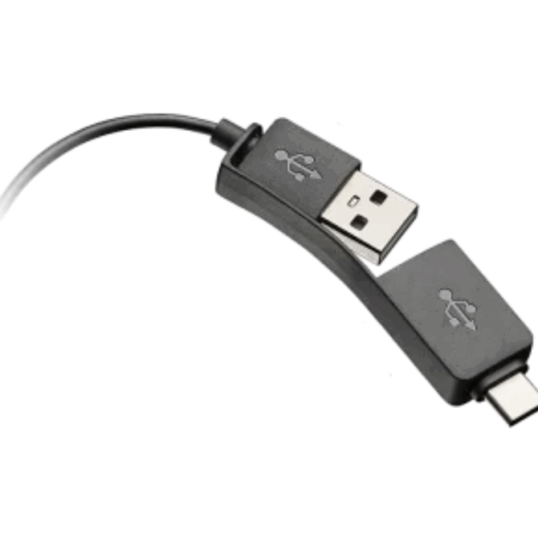 Poly Plantronics DA85 USB-A/USB-C Digital Headset Adapter