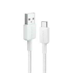 Anker 322 USB-A to USB-C Cable (3FT) White