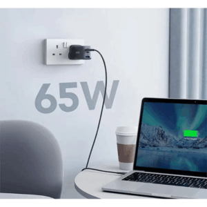 Anker PowerPort III 3-Port 65W Pod – High Speed USB-C Charger – A2667K14 – Black