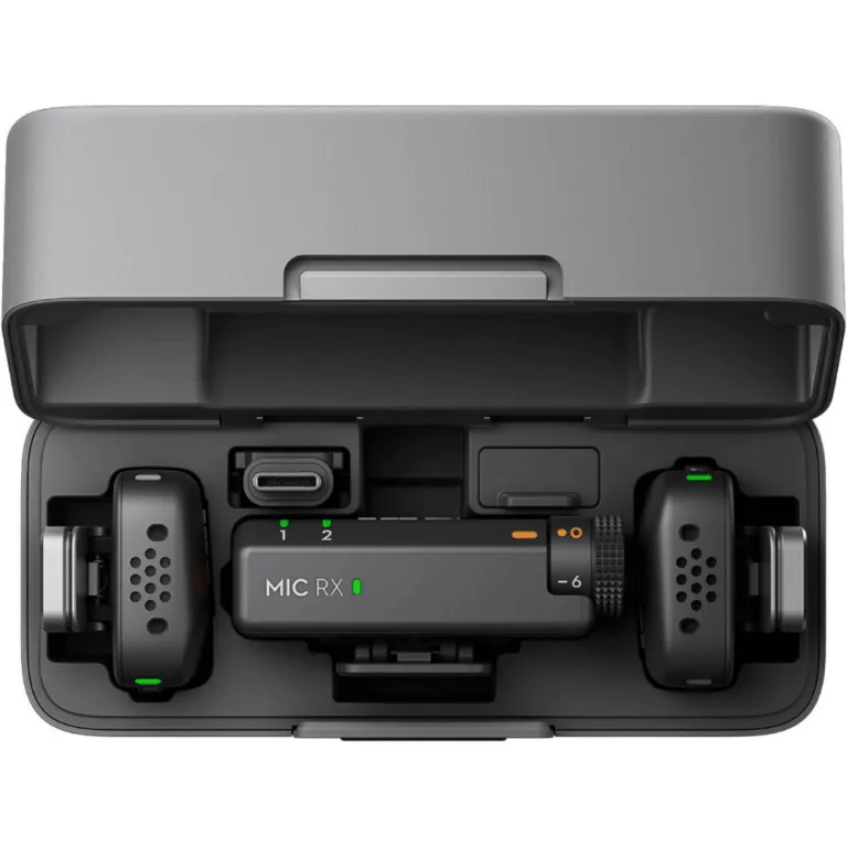 DJI Mic Mini (2 TX + 1 RX + Charging Case), Wireless Lavalier Microphone