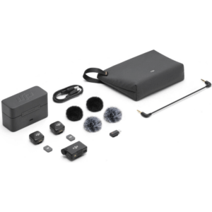DJI Mic Mini (2 TX + 1 RX + Charging Case), Wireless Lavalier Microphone