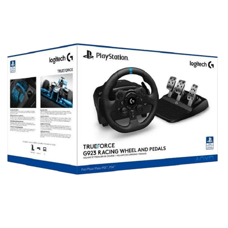 Logitech G923 TRUEFORCE Sim Racing Wheel and Pedals for PC, PS4 & PS5