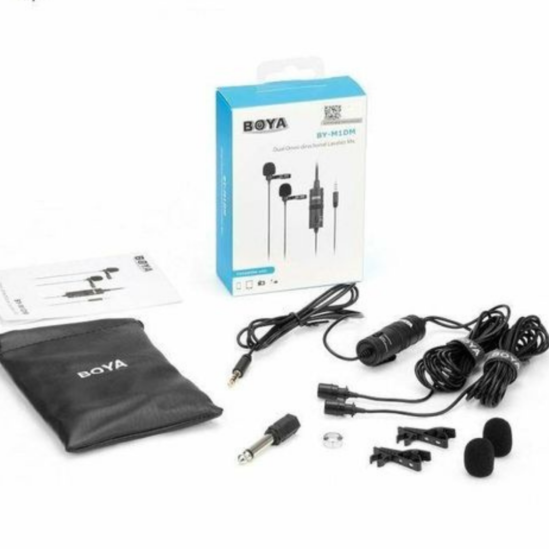 Boya By M1DM Dual Lapel Microphone Boya By M1DM Dual Lapel Microphone