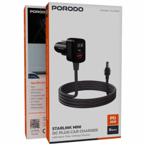 Porodo Starlink Mini DC Plug Car Charger - Gray 1 Porodo Starlink Mini DC Plug Car Charger - Gray