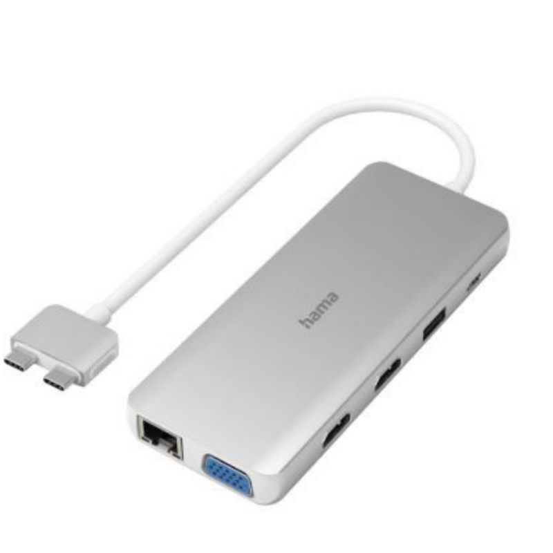 Hama USB-C Hub Multiport for Apple MacBook Air & Pro, 12 ports