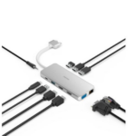 Hama USB-C Hub Multiport for Apple MacBook Air & Pro, 12 ports