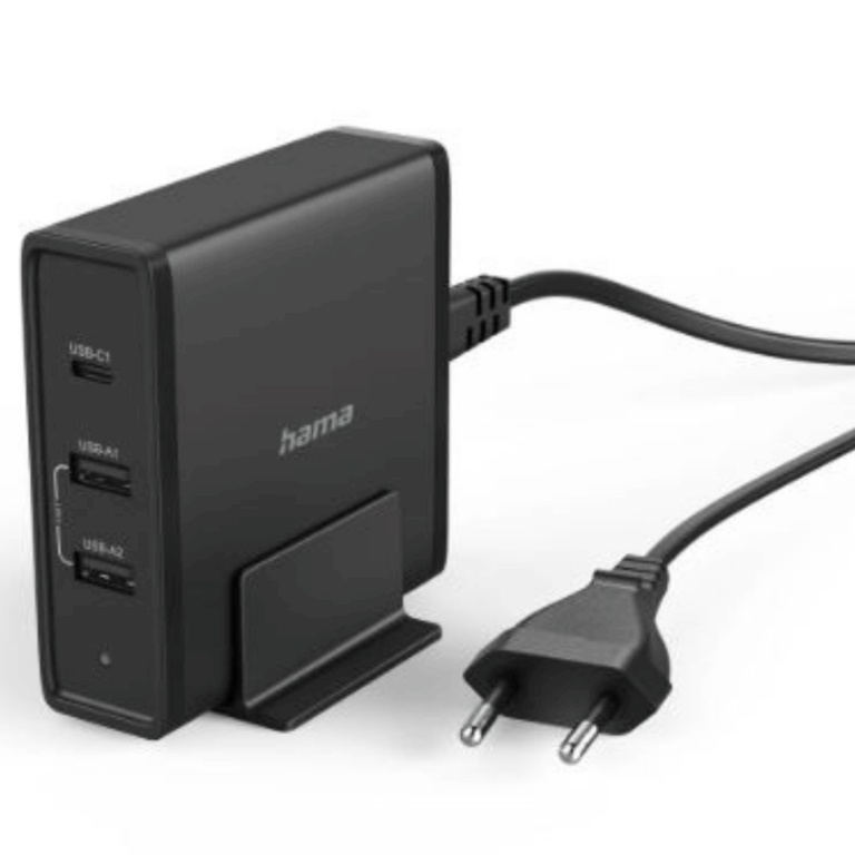 Hama Universal USB-C Charging Station, 3 Ports, Power Delivery 65W