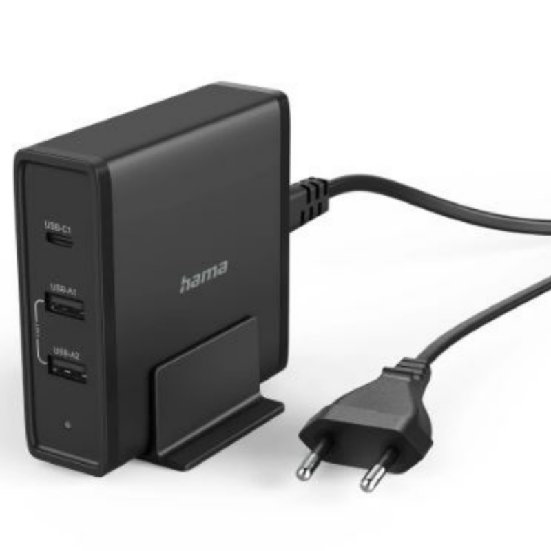 Hama Universal USB-C Charging Station, 3 Ports, Power Delivery 65W