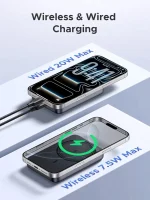 UGREEN PB561 MagFlow 10000mAh Magnetic Wireless Power Bank (20W)