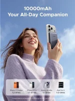 UGREEN PB561 MagFlow 10000mAh Magnetic Wireless Power Bank (20W)