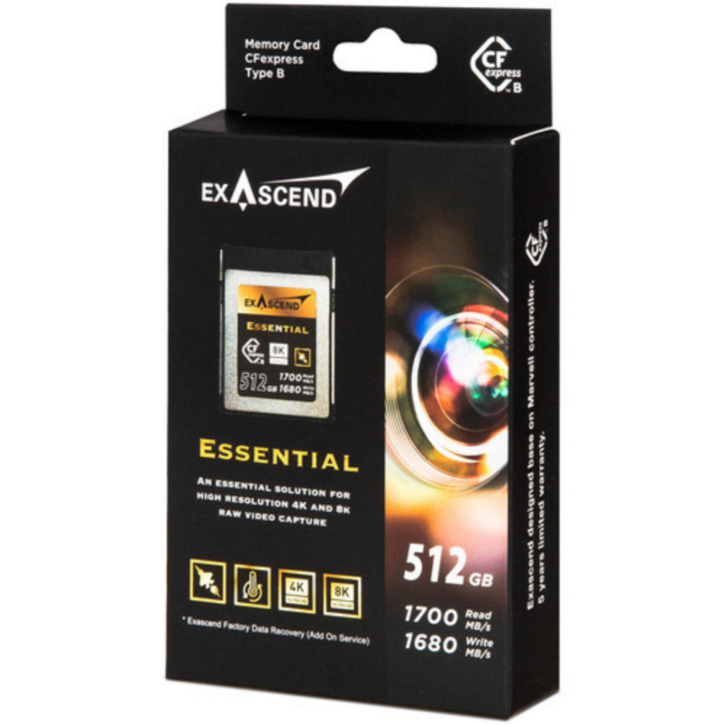 Exascend 512GB Essential CFexpress Type B Card