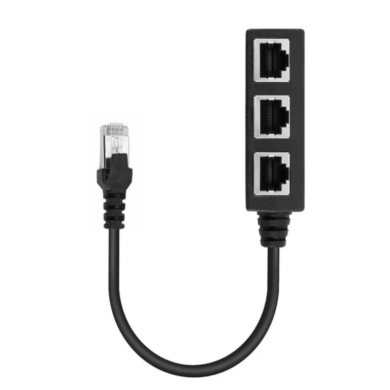 RJ45 Ethernet Splitter 3 Way