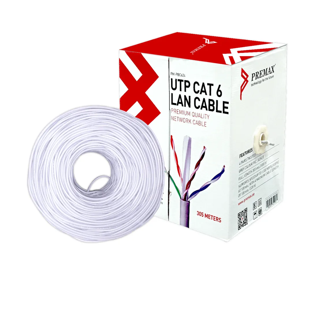 Premax Cat 6 Network Cable 305M PM-PBC624 Premax Cat 6 Network Cable 305M PM-PBC624