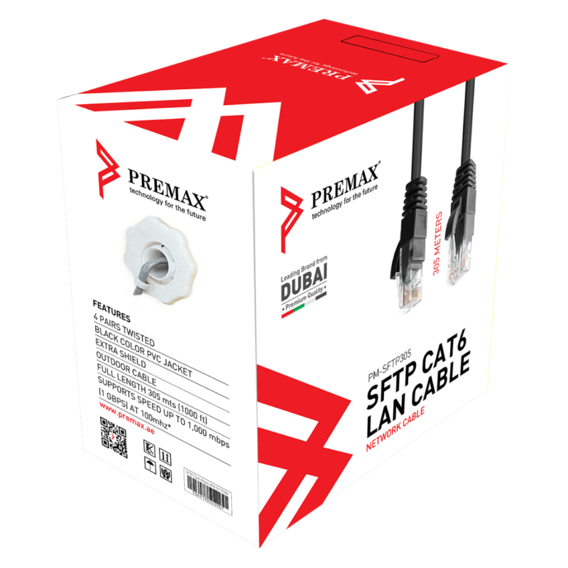 Premax Cat6 SFTP Cable 305M PM-SFTP305