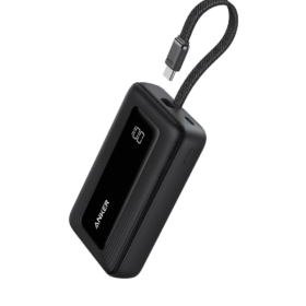 Anker Zolo Power Bank 10K, 30W, Built-In USB-C Cable