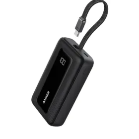 Anker Zolo Power Bank 10K, 30W, Built-In USB-C Cable