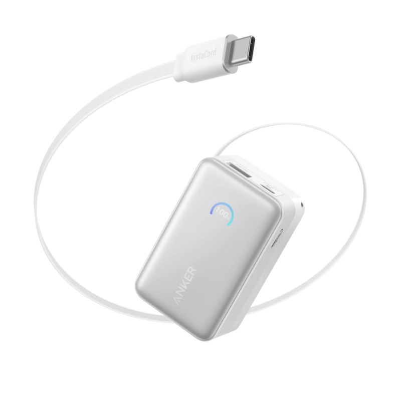 Anker Nano 10K 45W Power Bank with Retractable USB-C Cable