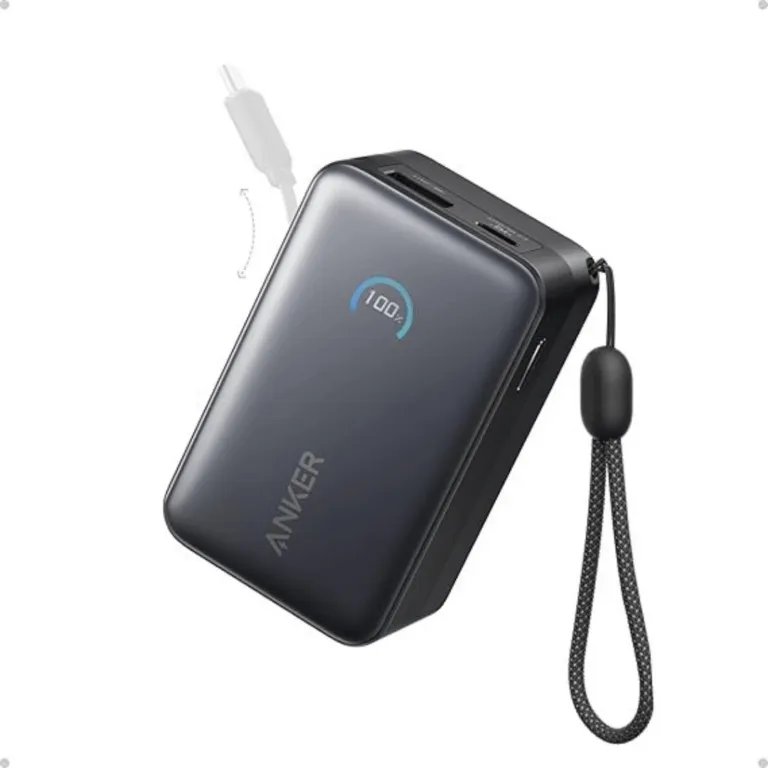 Anker Nano 10K 45W Power Bank with Retractable USB-C Cable