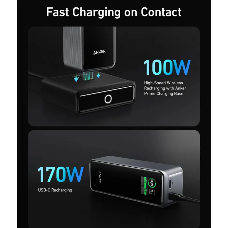 Anker Prime 27,650mAh 250W Power Bank with 100W Charging Base