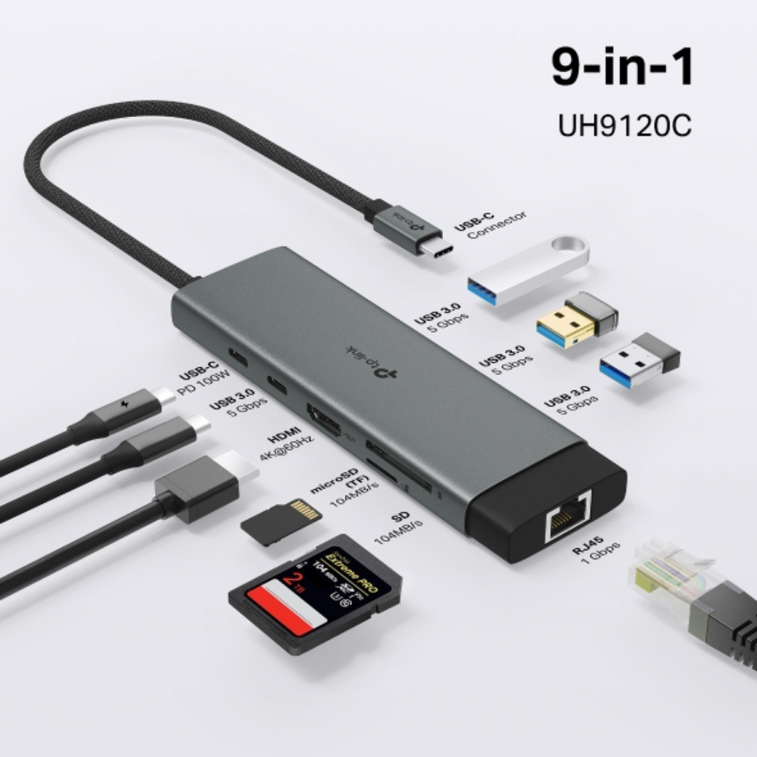 TP-Link USB Type-C 9 in 1 Hub TP-Link USB Type-C 9 in 1 Hub