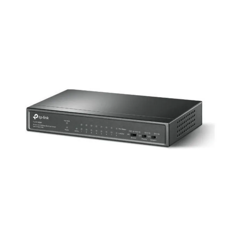 TP Link 9-Port 10/100Mbps Desktop Switch with 8-Port PoE+ -TL-SF1009P