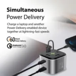 Promate 80W Quick Charging Multi-Port Charging Station