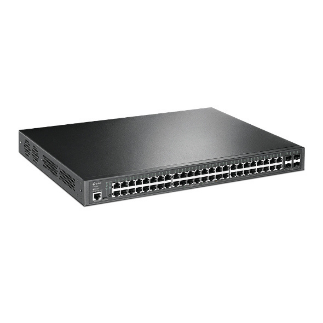 Tp-Link JetStream 52-Port Gigabit L2+ Managed Switch with 48-Port PoE+ Tp-Link JetStream 52-Port Gigabit L2+ Managed Switch with 48-Port PoE+