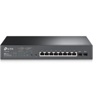 TP-Link JetStream 10-Port Gigabit Switch, 8 PoE+ Ports & 2 Gigabit SFP Slots