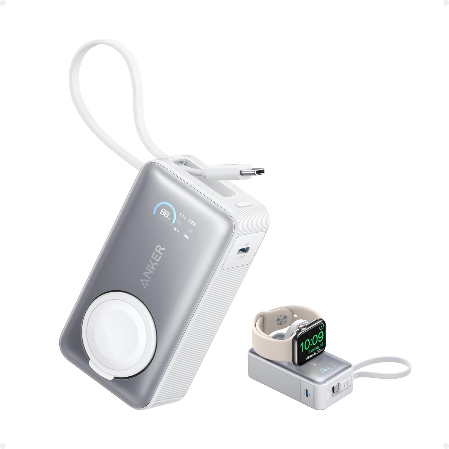 Anker MagGo Power Bank 10K, 35W, For Apple Watch Anker MagGo Power Bank 10K, 35W, For Apple Watch