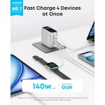 Anker Charger (140W, 4-Port, PD 3.1) with USB-C Cable