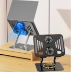 Aluminium Laptop Stand with Two Heat Dissipation Fan